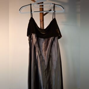 laundry by Shelli Segal forest green with floral maxi dress Size 12